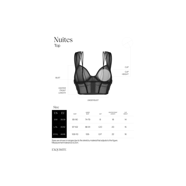 Nuites top - Noir